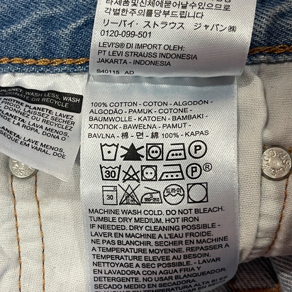 Levi's 501 Distressed Shorts Size 27 - Picture 9 of 15